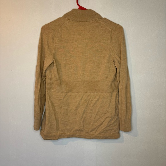 Talbots Tan Open Front Cardigan - Picture 4 of 6